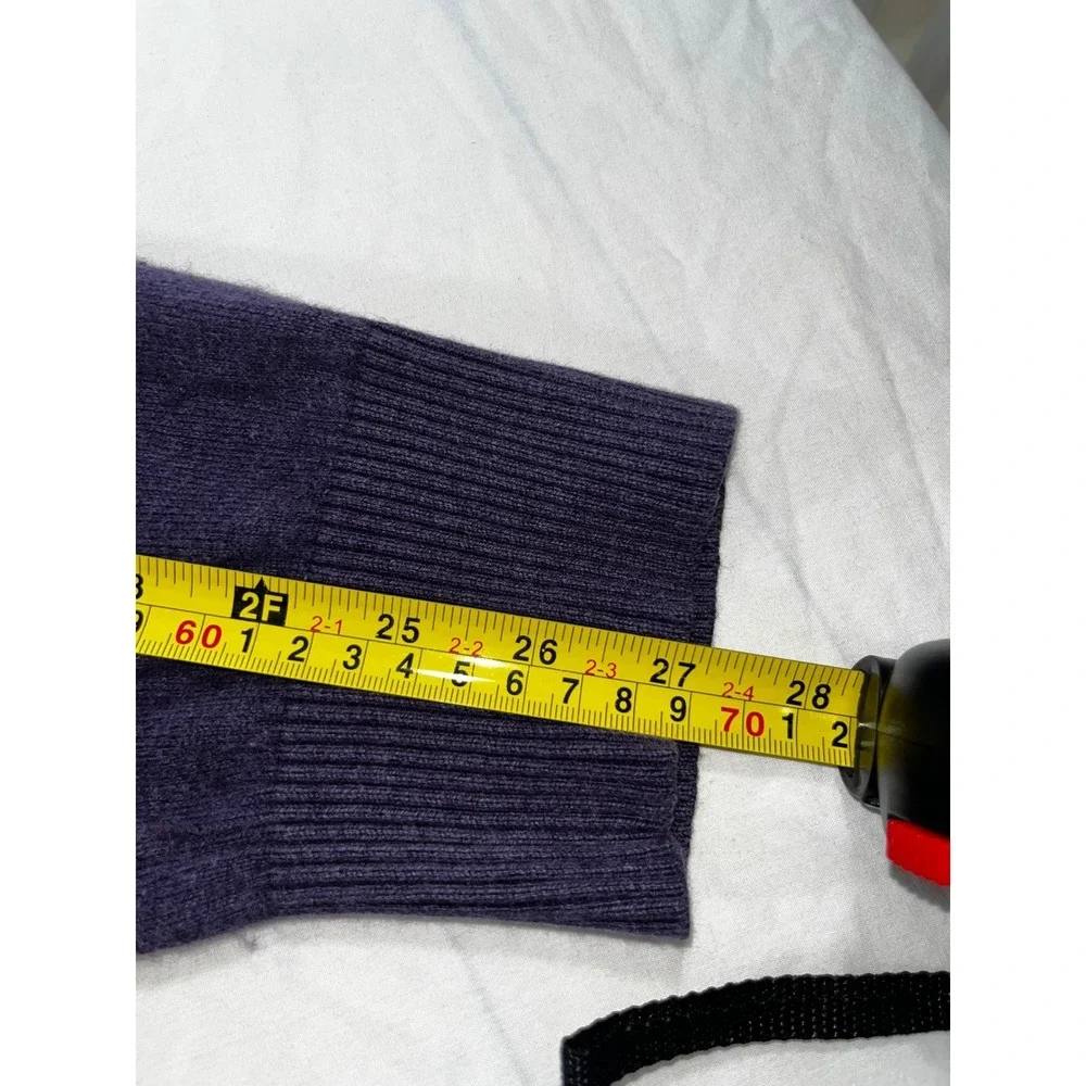 Banana Republic Mens XL Extra Large‎ Purple Cotton Cashmere V-Neck Sweater